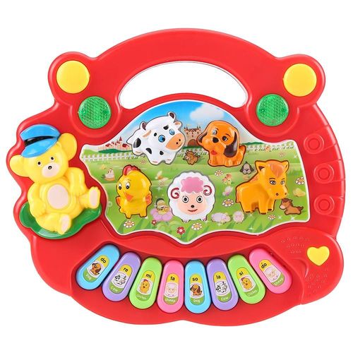 Piano À Sons D'animaux De Ferme, 2 Couleurs, Jouet Musical Pour Enfants, Clavier, Instruments De Musique Pour Bébés