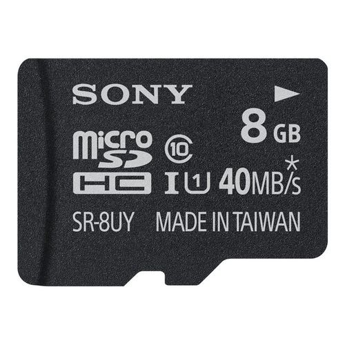 Sony SR8UYA - Carte mémoire flash (adaptateur microSDHC - SD inclus(e)) - 8 Go - UHS Class 1 / Class10 - microSDHC UHS-I