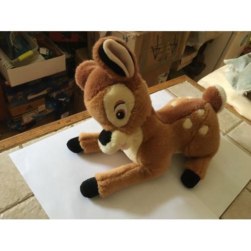 Peluche Bambi Couché Officielle Disney 30 Cm