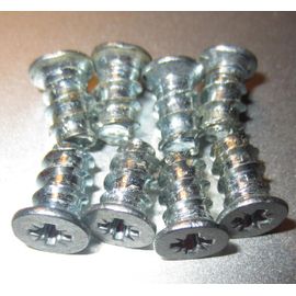 8 Vis Têtes Fraisées Acier fixation meubles ikea Argentés L.11mm Diamètre 5mm