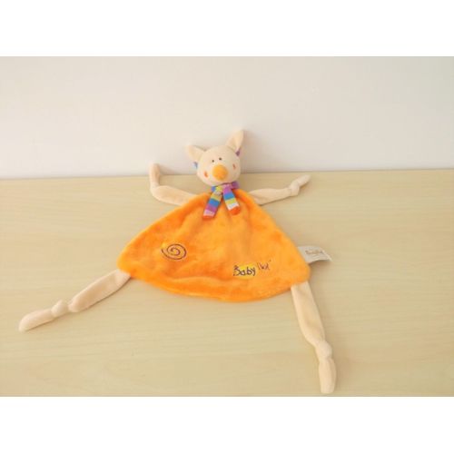 Doudou Souris Orange Baby Nat'