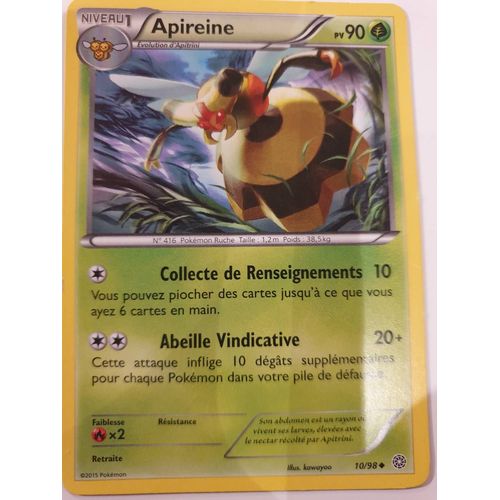 Carte Pokémon Apireine 10/98 Niveau 1 Origines Antiques