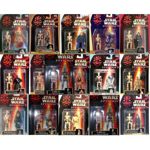 Star Wars Episode I, Lot De Figurines Avec Battle Droids Bonus