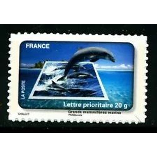 Timbre France 2010 Aa Neuf ** Yt N° 403 Grands Mamifères Marins