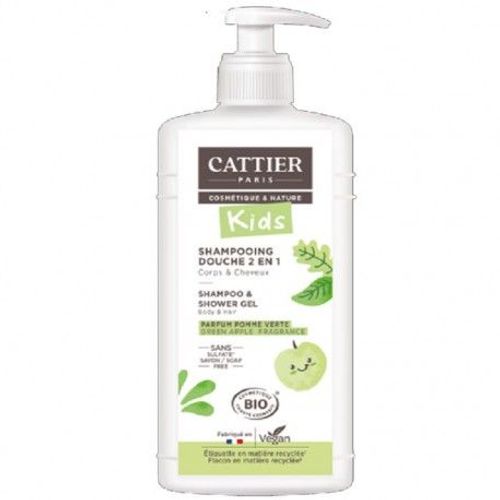 Cattier Gel Douche Shampooing Démêlant Parfum Sucré 500ml 