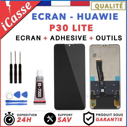 Écran LCD + Vitre Tactile Pour Huawei Nova 2 (PIC-AL00) - Noir, Avec Outils Et Colle