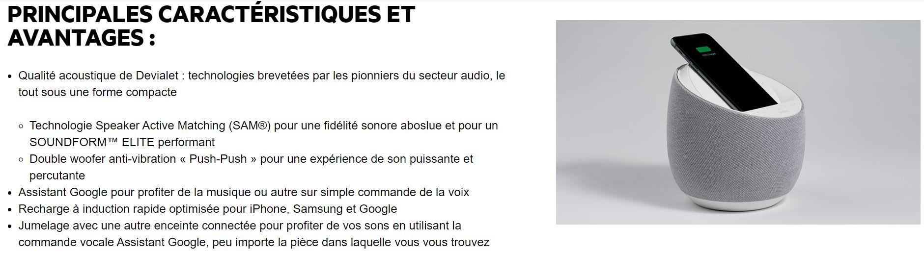 Enceinte Connectee Charge Induction Soundform Elite Alexa Et Airplay 2 Neuf  & Reconditionné