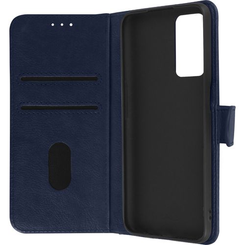 Housse Oppo A16 Et A16s Clapet Portefeuille Fonction Support Vidéo Bleu Nuit