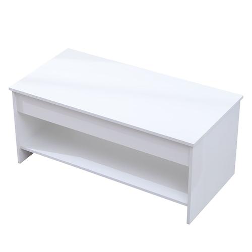 Table Basse Avec Plateau Relevable Blanche Hedda