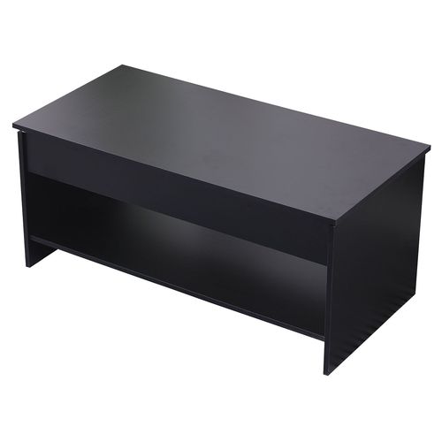 Table Basse Avec Plateau Relevable Noire Hedda