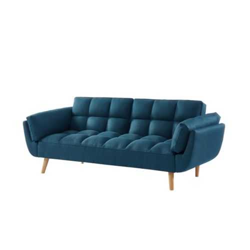 Canapé 3 Places Convertible Clic-Clac En Tissu Loeline - Bleu