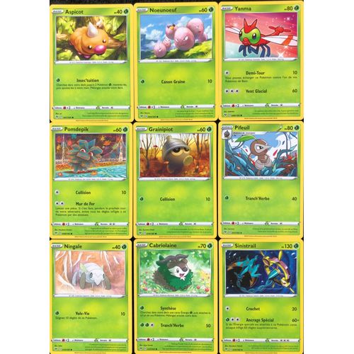 Voltage Eclatant - Lot De 9 Cartes Plante