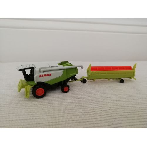 Engin Agricole Claas Moissonneuse Batteuse Lexion 600 Avec Sa Remorque-Norev