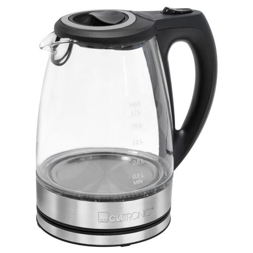 Bouilloire électrique en verre 1,5L 2200W Clatronic WKS 3744G