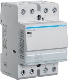 Hager ESC443 Contacteur 40A, 3F+1O, 230V