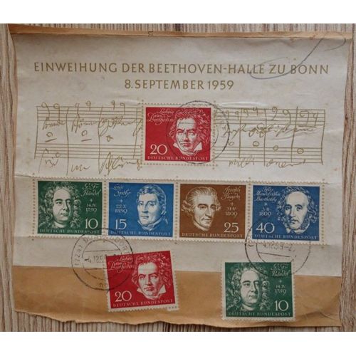 Rfa .Allemagne) 7 Timbres Oblitérés 1959 )