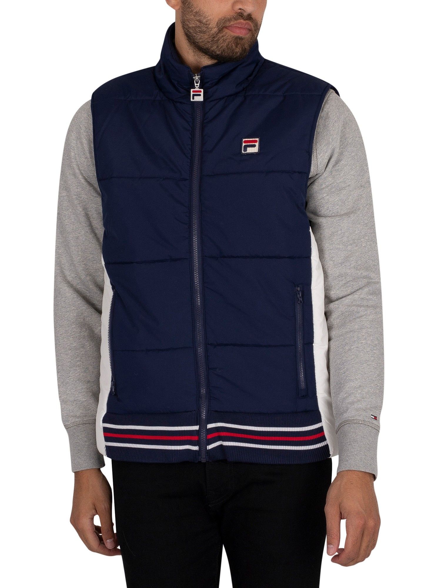 pull fila homme bleu