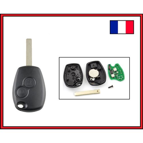 Clé Télécommande Id46 Vierge Pour Clio 3 Twingo Modus Kangoo 2 Boutons