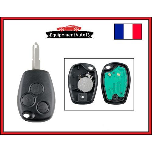 Clé Électronique Vierge 3 Boutons Compatible Dacia Sandero Duster Logan