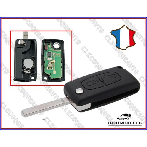 Clé Électronique Vierge 0536 Ask Pour Citroën C2 C3 Berlingo Jumpy À Programmer
