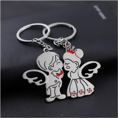 Cadeau Pour Invité De Mariage, Souvenirs Pour Petite Amie Et Petit Ami, Petit Présent Pour Fête D'anniversaire, Amoureux De La Mode Pour Porte-Clés Angel Kiss