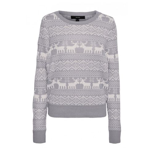 Pull En Maille Gris Femme