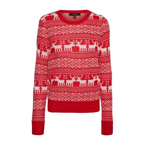 Pull En Maille Rouge Femme