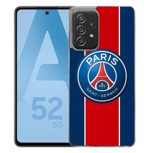 Coque Pour Samsung Galaxy A52 5g - Logo Psg New Bande Rouge