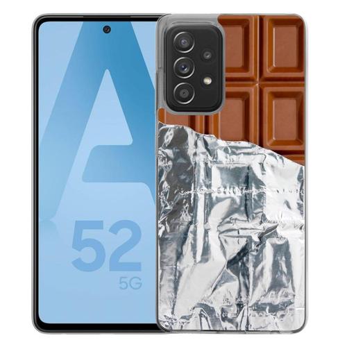 Coque Pour Samsung Galaxy A52 5g - Tablette Chocolat Alu