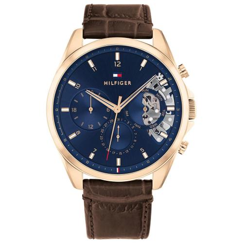 Tommy Hilfiger Montre Marron Multi-Cadrans Hommes Baker 1710453