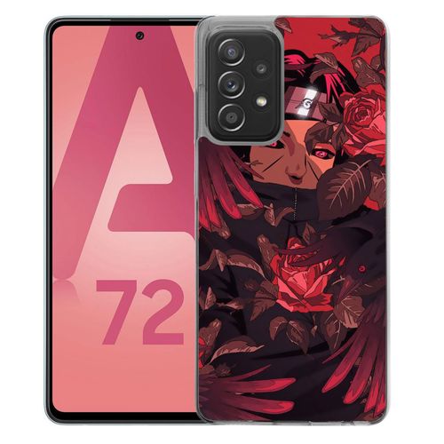 Coque Pour Samsung Galaxy A72 - Naruto Itachi Roses