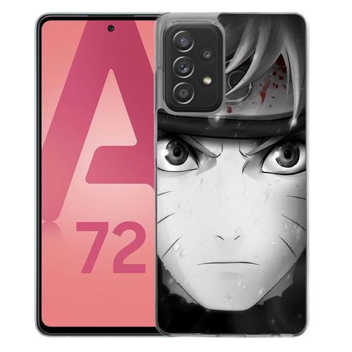 Coque Pour Samsung Galaxy A72 - Naruto Noir Et Blanc