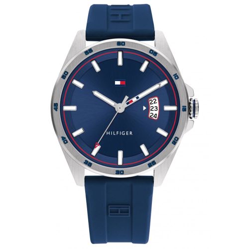 Tommy Hilfiger Montre Bleu Analogique Hommes Carter 1791982