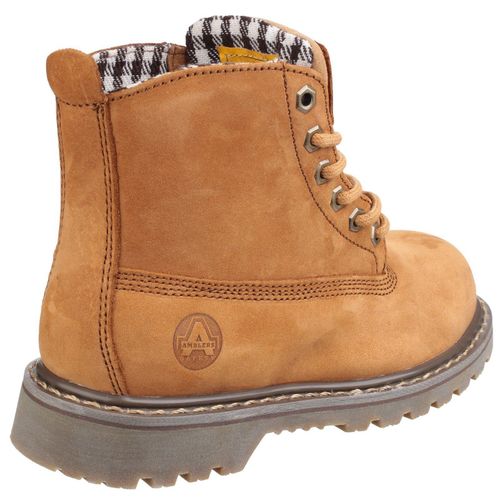 Amblers Women's Safety Goodyear Welted Lace Up Boot Brown 22342
