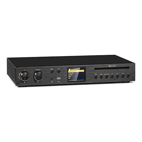 auna Black Star Amplificateur-récepteur HiFi CD Internet/DAB+/FM Radio CD Player WiFi