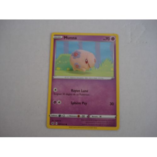 Carte De Jeux Pokemon Munna - Pv 70 - 2020