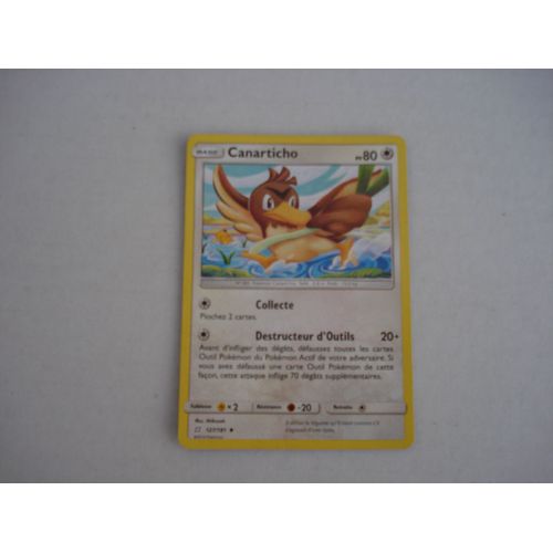 Carte De Jeux Pokemon Canarticho - Pv 80 - 2019