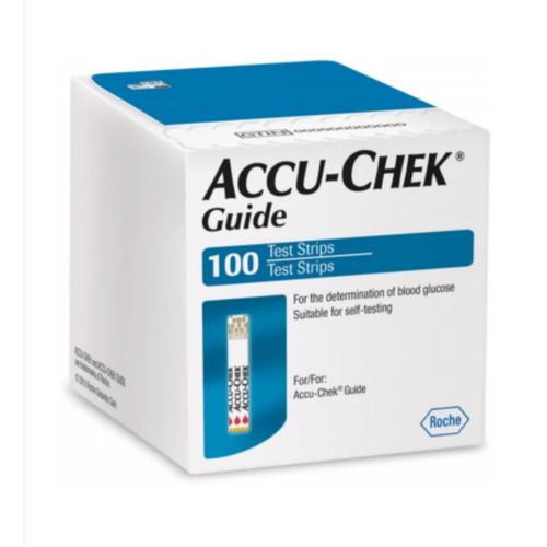 Accu Chek Guide 100 Bandelettes Reactives 