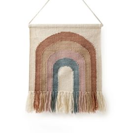 Déco De Mur Rainbow Multicouleur 50x50 Cm - Tapis Poil Court Design Moderne Pour Salon