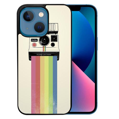 Coque Pour Iphone 13 Mini - Polaroid Arc En Ciel Rainbow