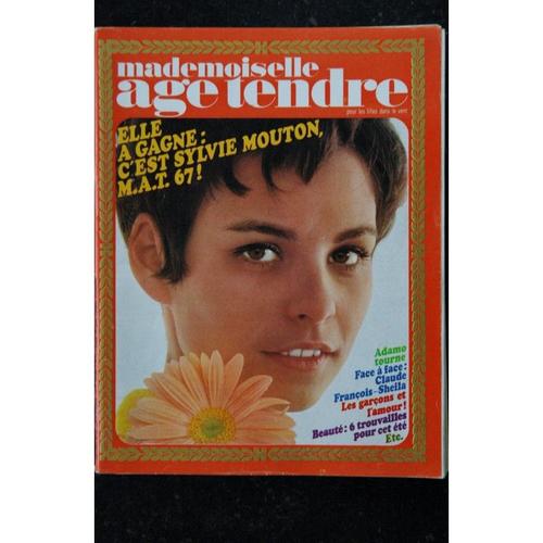 Mademoiselle Age Tendre N° 32 1967 06 Cover Sylvie Mouton Adamo Claude François Sheila Mireille Mathieu Tom Jones