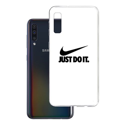 Coque Pour Samsung Galaxy A50 - Nike Just Do It Blanc