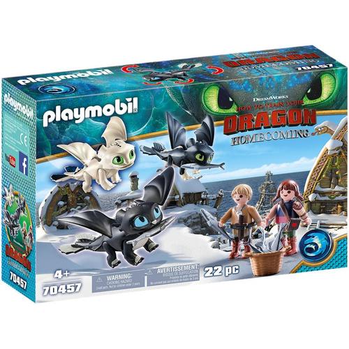 Playmobil Dragons 70457 - Bébés Dragons Avec Enfants