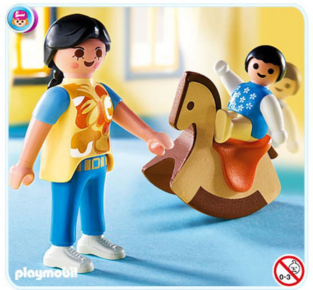 Playmobil Special Plus 4744 - Maman Avec B�b� Sur Cheval � Bascule - 2