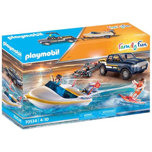 Playmobil Family Fun 70534 - Véhicule Tout-Terrain Et Bateau