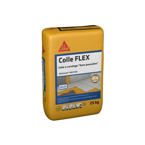 Colle à carrelage SIKA SikaCeram 200 Flex - Gris - 25kg