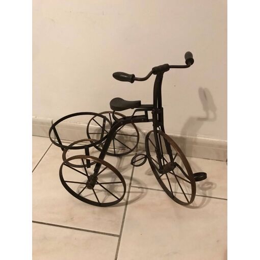 Tricycle Ancien En Métal Pour Poupée - Jouet Vintage - Occasion