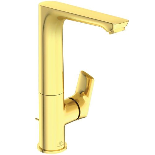 Mitigeur de lavabo bec tube orientable CONNECT AIR - Or brossé