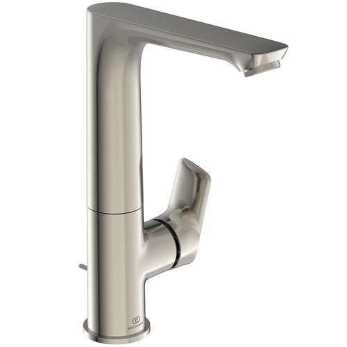Mitigeur de lavabo bec tube orientable CONNECT AIR - Acier brossé