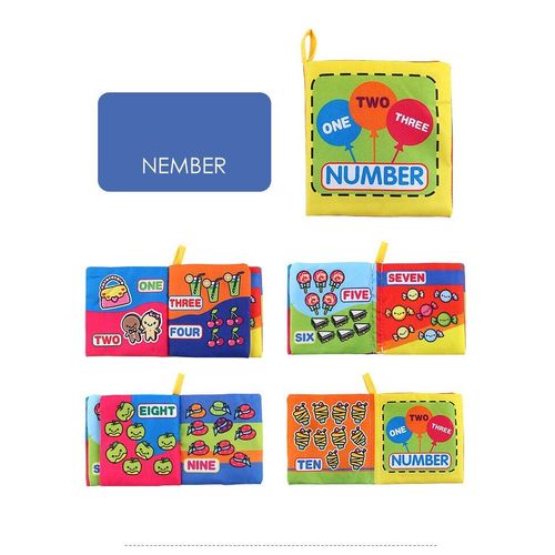 Livre En Tissu Lavable Pour Bébé, Papier Fort, Apprentissage Précoce, Jouets Éducatifs, Poussette Pour Nouveau-Né, Livre Suspendu, 8pages, Tendance 2020